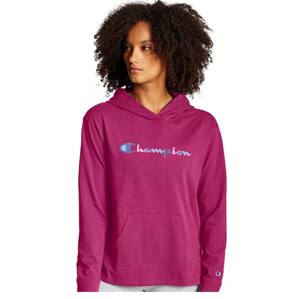 Champion Fuchsia Graphic Hoodie Size XS